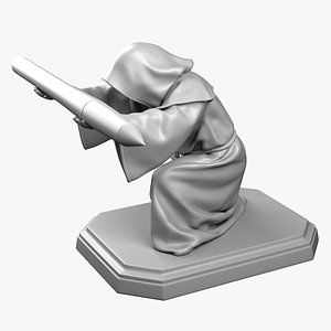 3D Monk Penholder - 3D Print Ready model