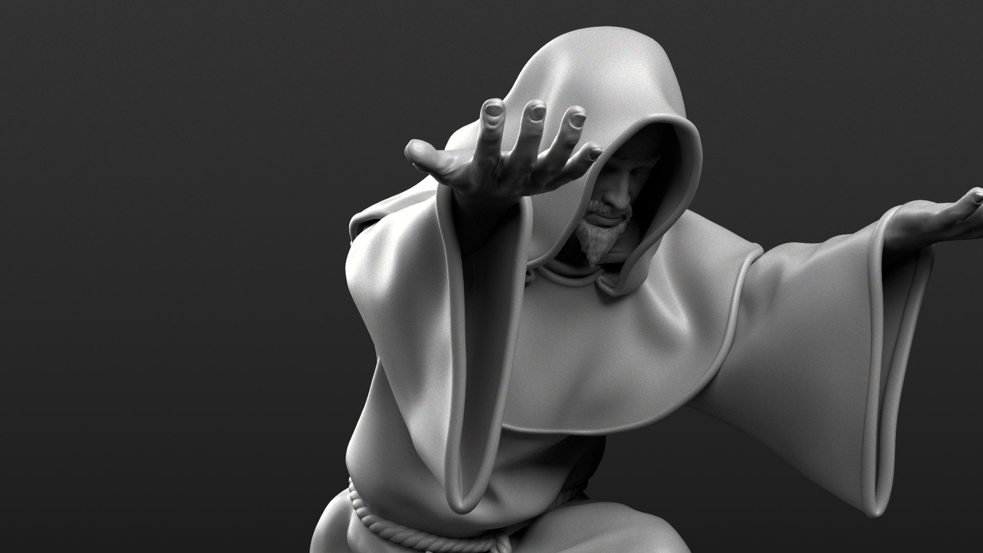 3D Monk Penholder - 3D Print Ready Model - TurboSquid 2225939