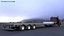 3D Freight Truck with Flatbed Semi Trailer model