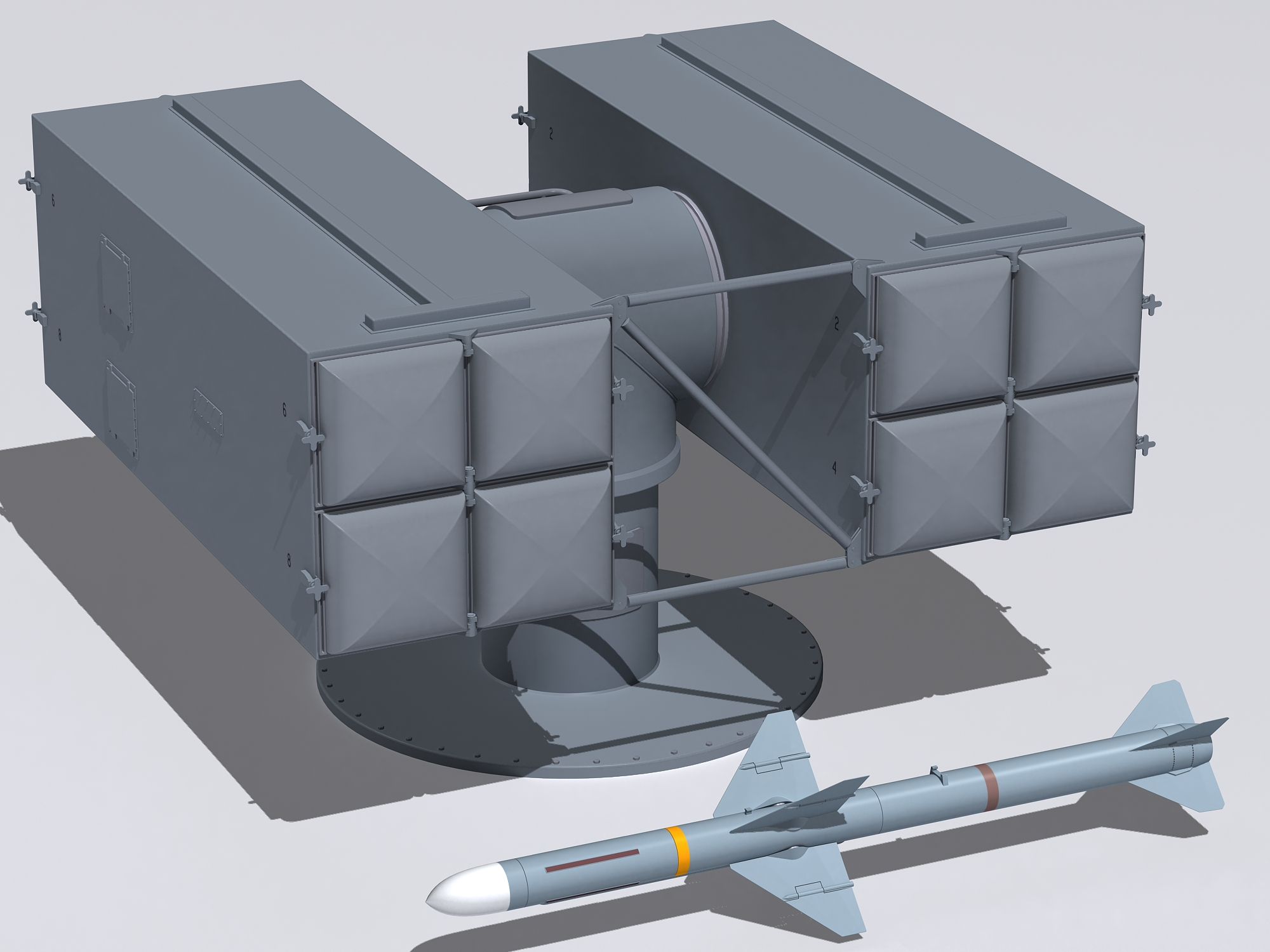 Sea sparrow rim-7 3D - TurboSquid 1688032