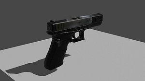 3D pistol 17 4 model