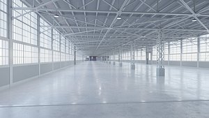 3D Industrial Warehouse Interior 15