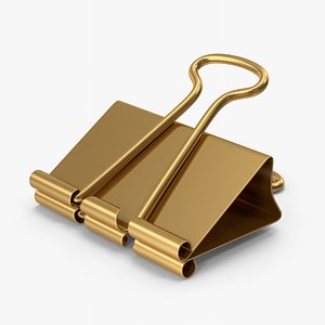 Gold Binder Clip model