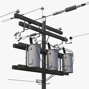 High Voltage Utility Pole and Line Insulators
