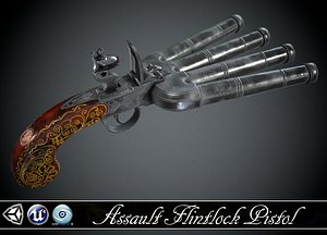 ArtStation - Spanish Miquelet Blunderbuss Pistol