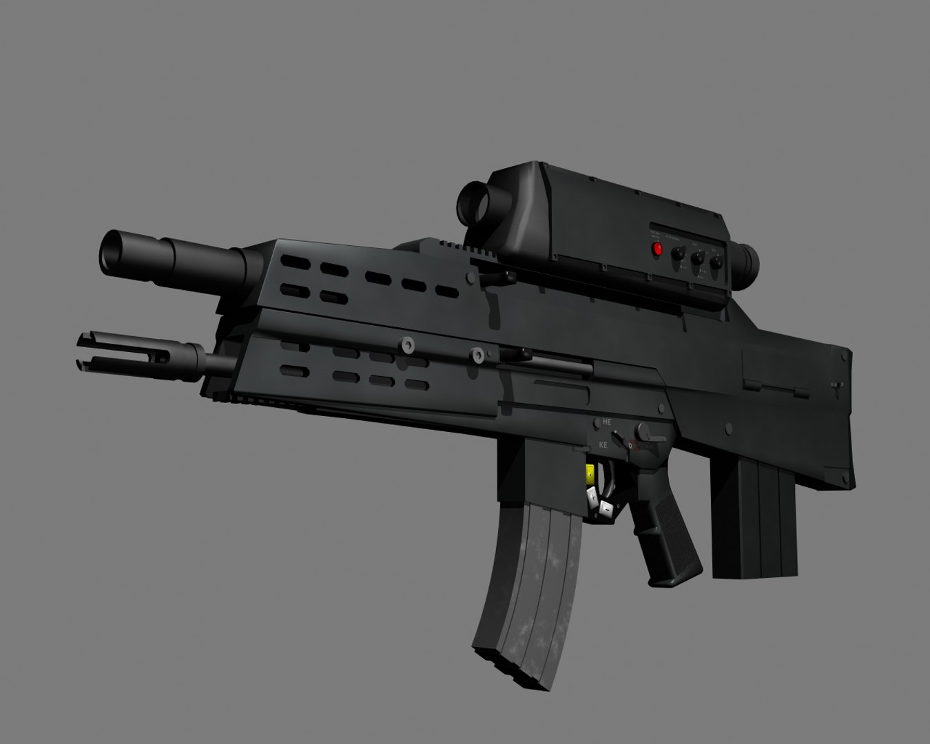 XM29 OICWアサルトライフルプロトタイプ3Dモデル - TurboSquid