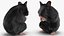 Syrian Hamster Black Rigged
