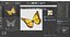 Schmetterling mit fliegender Animation