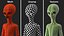Cartoon Alien truccato per Cinema 4D