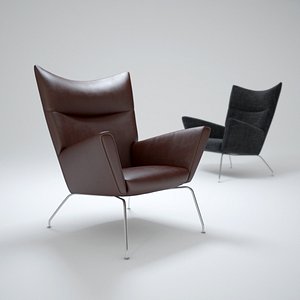 3d ch445-wing-chair model