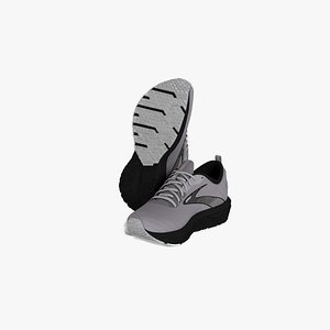Brooks Mens Black White Revel 6 Mesh Athletic Running Shoes
