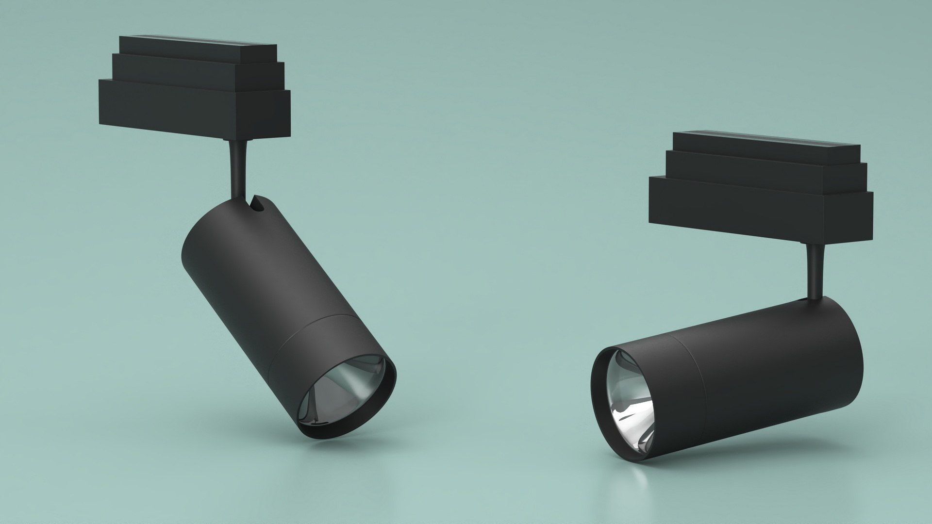 3D Cylinder LED Track Light Head - TurboSquid 2279919