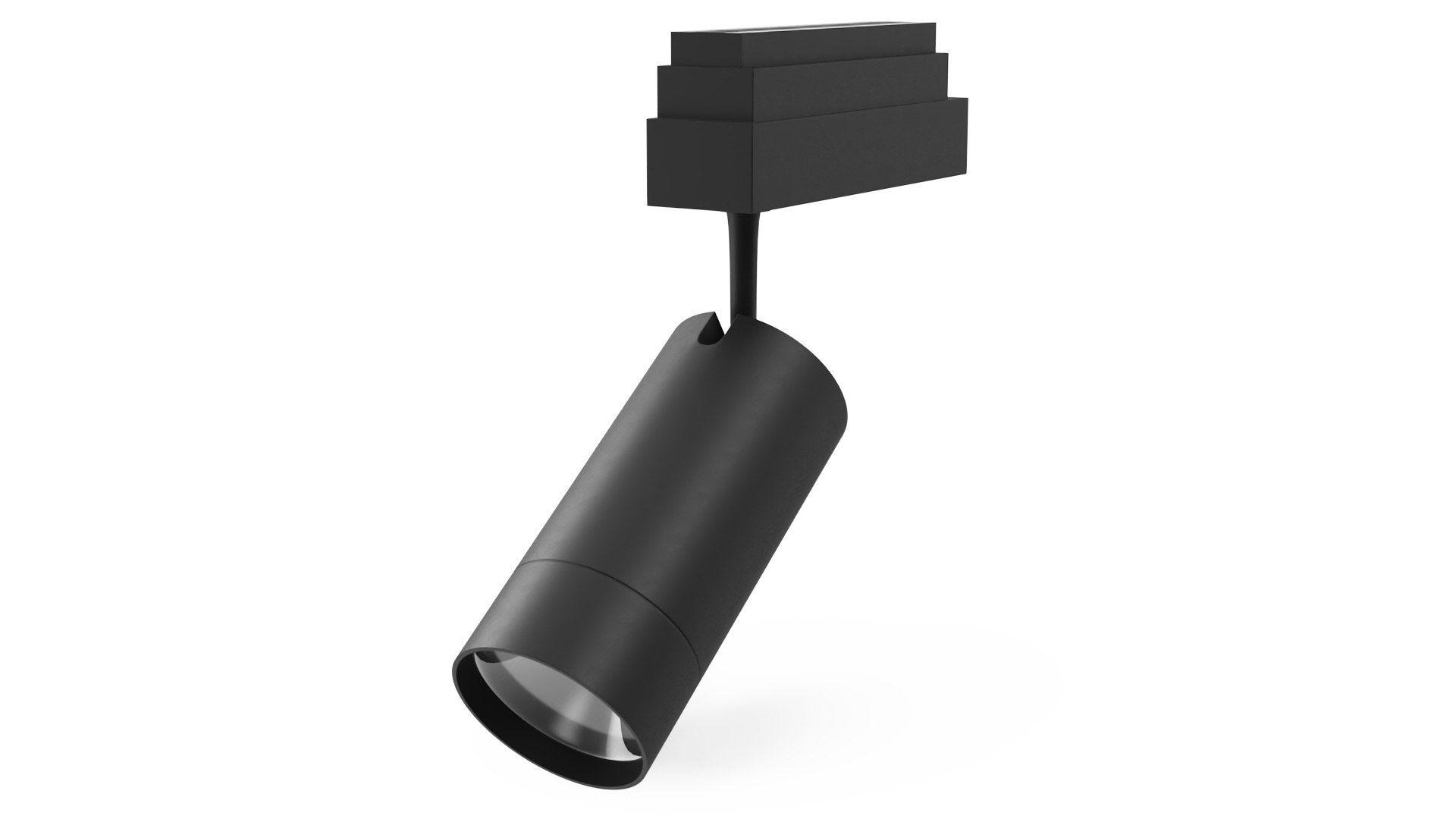 Cylinder LED Track Light Head 3D model preview