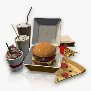 LowPolyPro Fast-foods