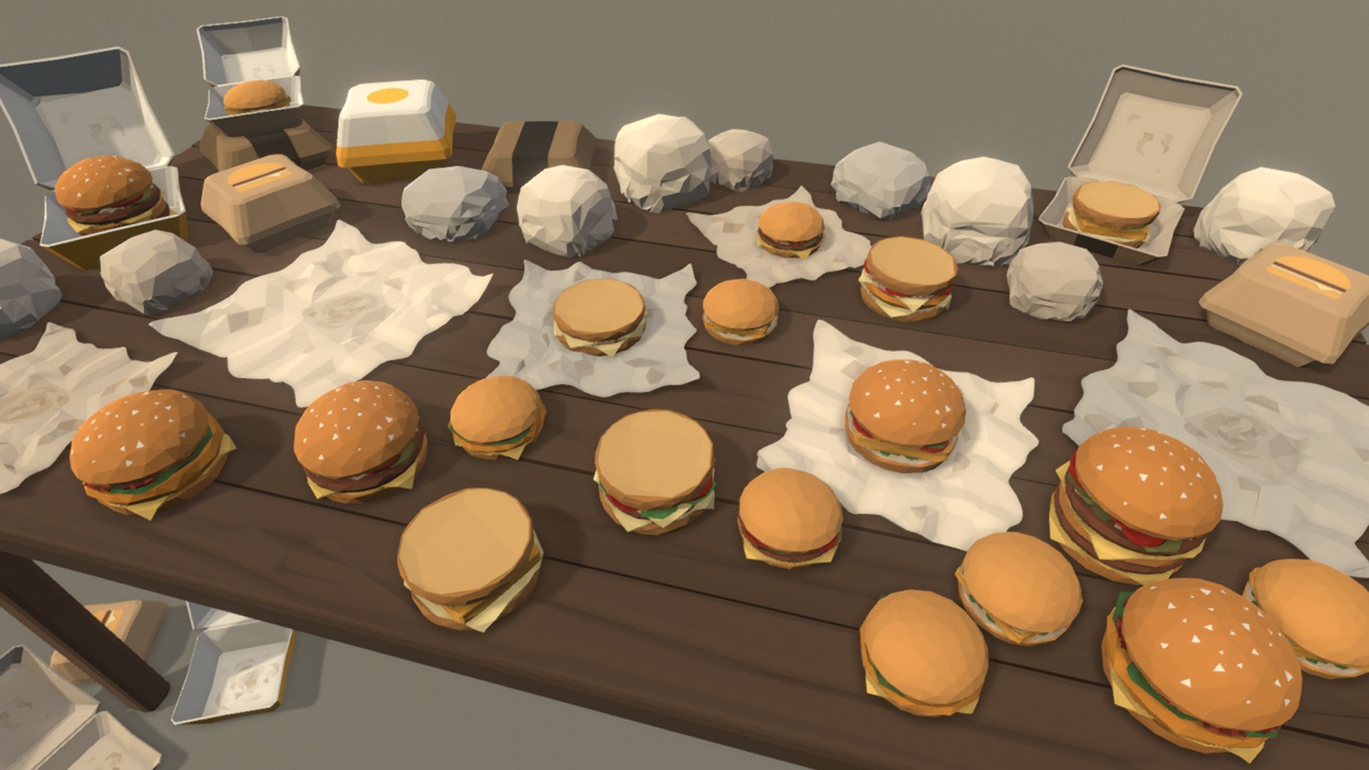 LowPolyPro Fast-foods 3D model https://p.turbosquid.com/ts-thumb/KF/38MqsW/fk/screenshots_burgers/jpg/1629203453/1920x1080/fit_q87/6b98174a9209b62cced5505ebad52a77fdb035ef/screenshots_burgers.jpg