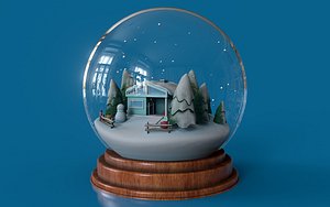 Christmas Snow Globe 3D