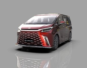 3D Lexus LM 2023 Modellista bodykit model