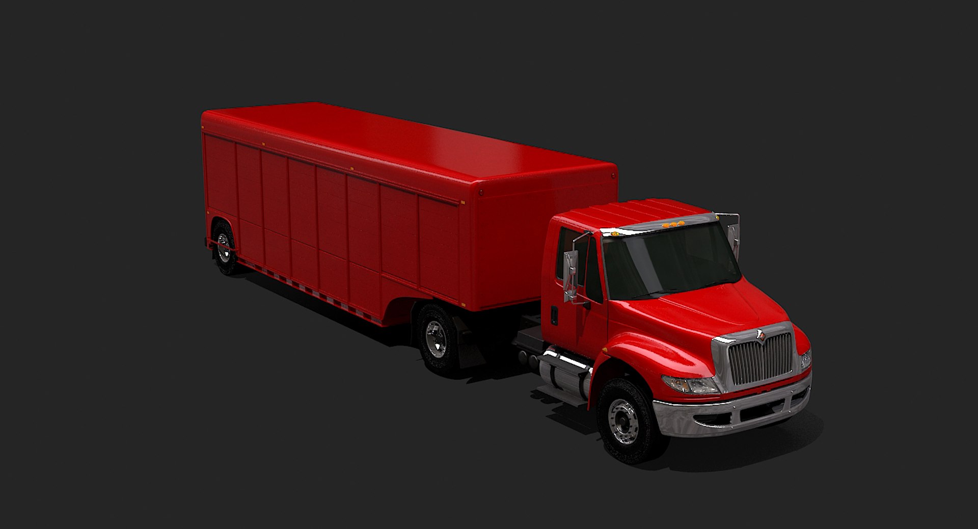 3d beverage truck trailer