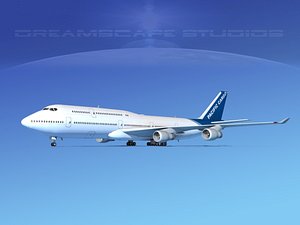 boeing 747 747-8 747-8i 3d model