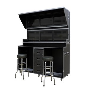 Motorsport Telemetry Production Flight Case 3D model