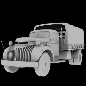 vintage 2 truck vehicle 3d lwo