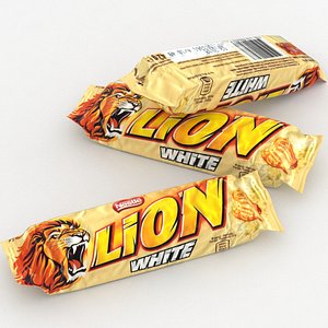 nestle lion white 3D model