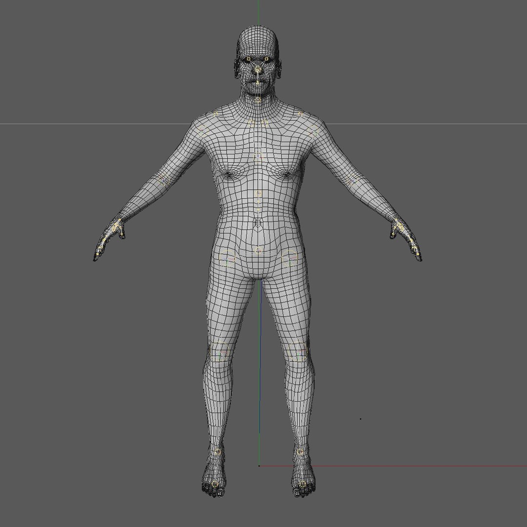 3d Realistic Base Mesh Old