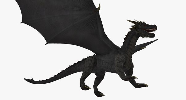 3D black mythical dragon model - TurboSquid 1330056