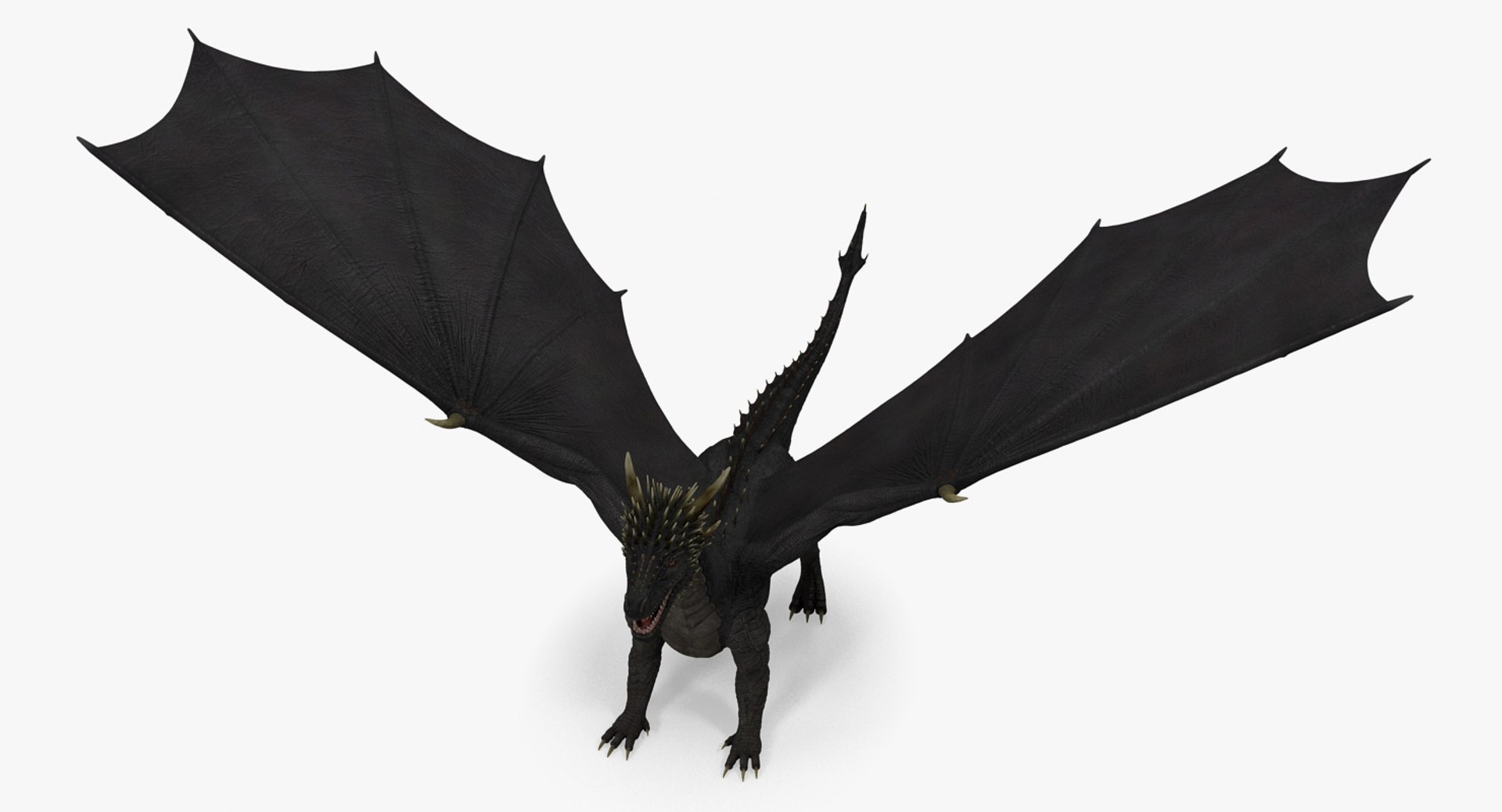 3D Black Mythical Dragon Model - TurboSquid 1330056