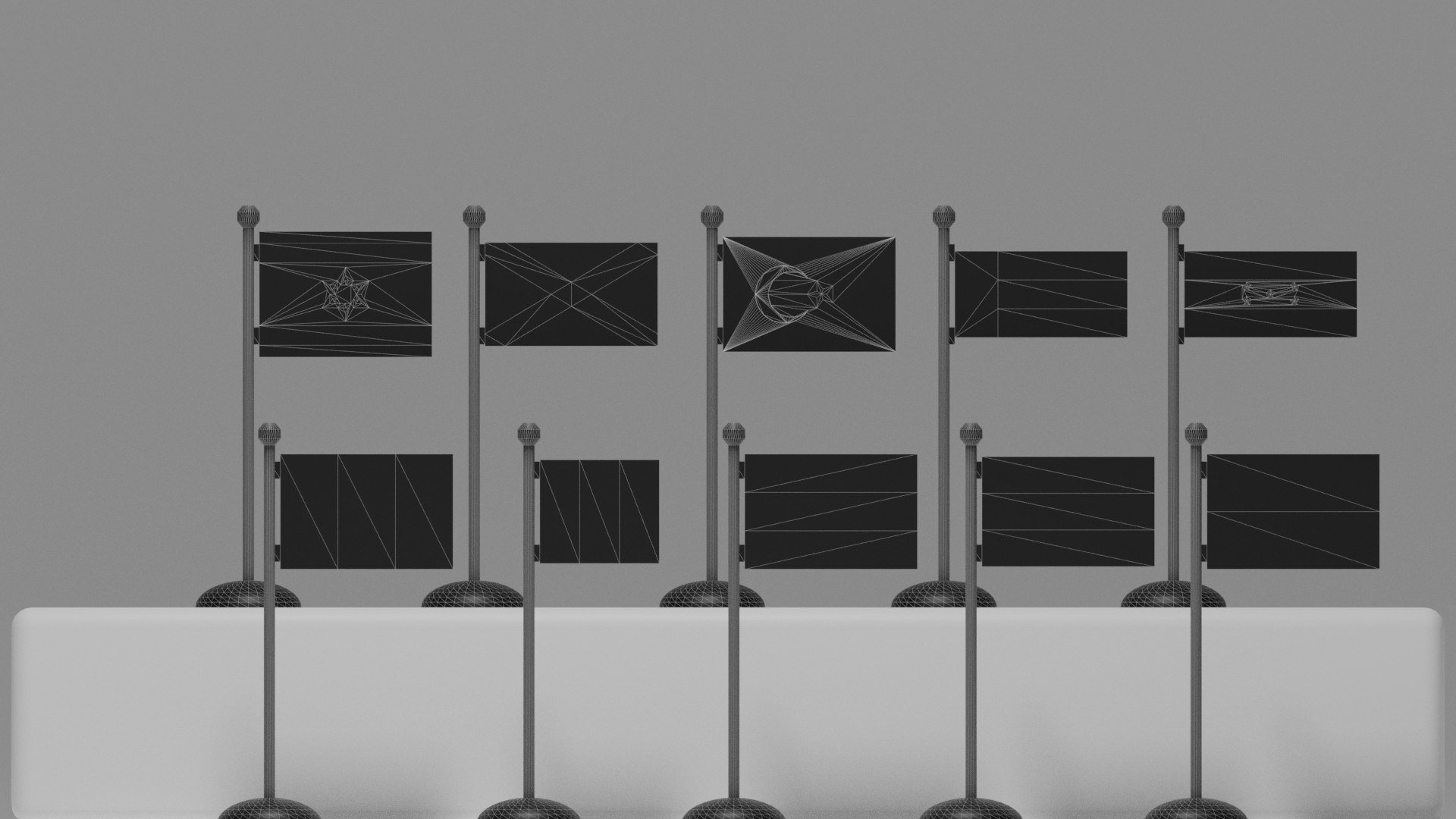 3D Flag Architectural Model - TurboSquid 1673743