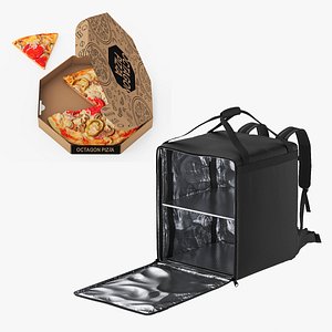 Delivery Bag with Pizza Packaging Collection