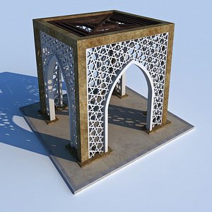 modern arabic gate 3D