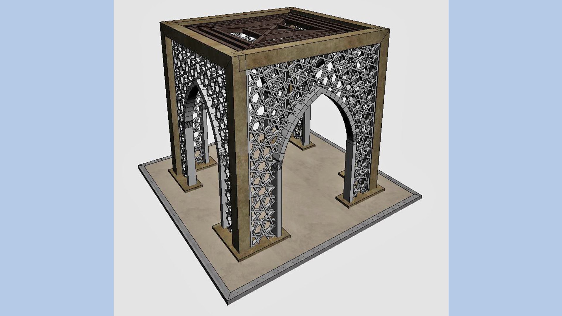 Modern Arabic Gate 3D - TurboSquid 1563620