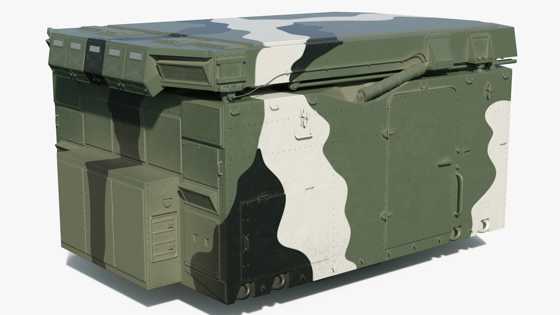 Camouflage Flap Lid B Missile Guidance Radar Folded 3D model preview