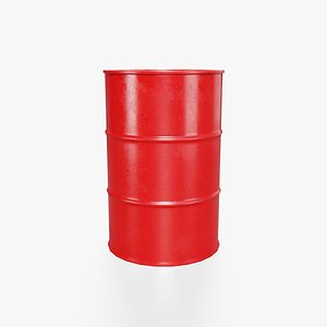 Steel Barrel - Red - Clean