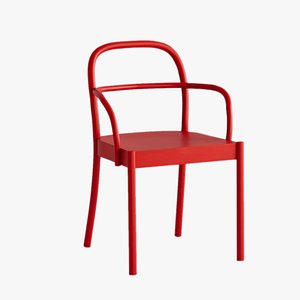 Ikea Stockholm 2025 Chair and Table 3D model