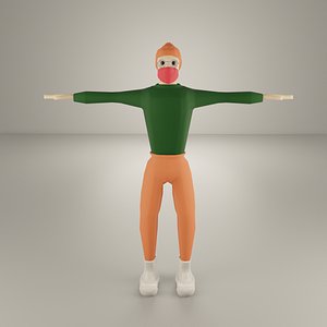 Noob for roblox free VR / AR / low-poly 3D model