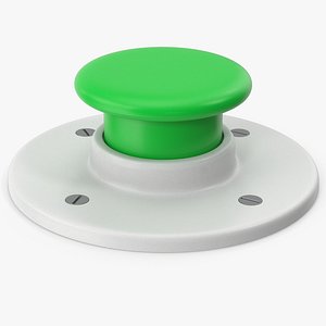 3D model Green Panic Button