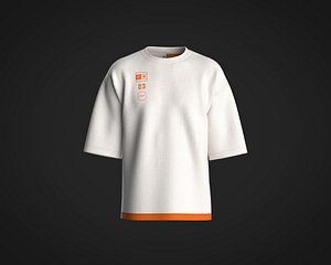 Mens T-shirt with basketball graphic