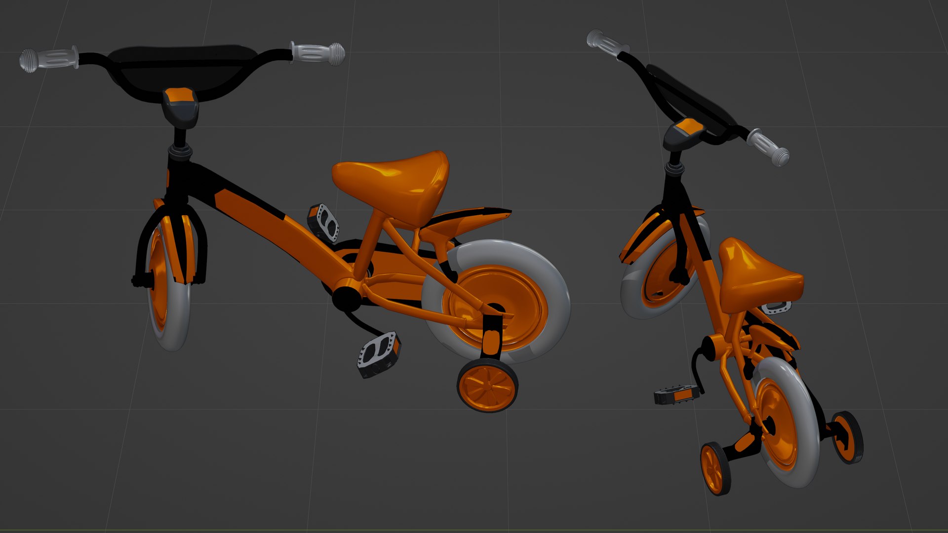 3D Model Of Kids Bicycle 3D Model - TurboSquid 2324417