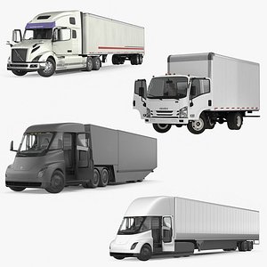 Rigged Cargo Trucks Collection