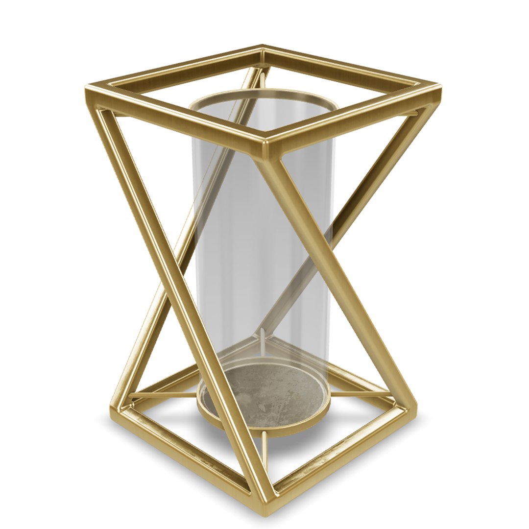 Geometric Candle Holder 12 3D Model TurboSquid 2118776