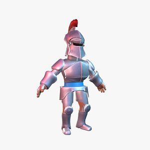 Game Ready Cartoon Knight 3D