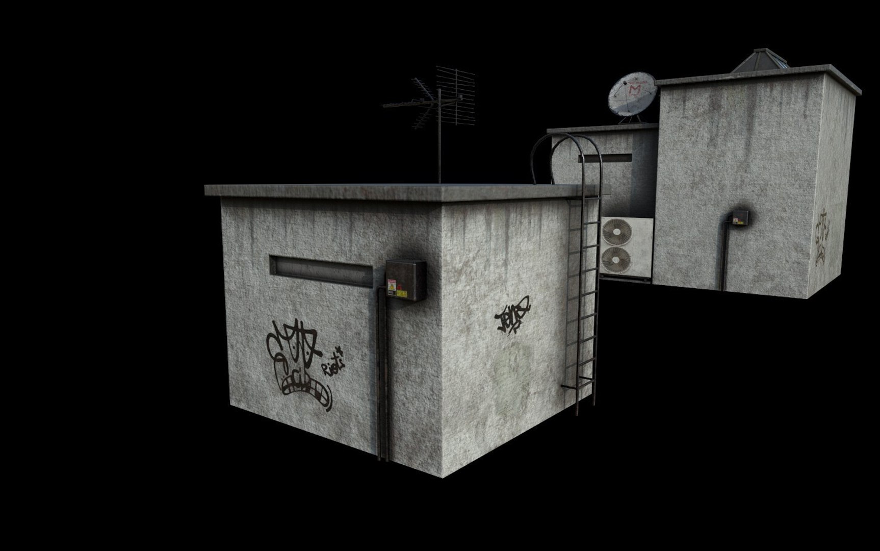 3D Modular Urban Buildings Pack model - TurboSquid 2130205