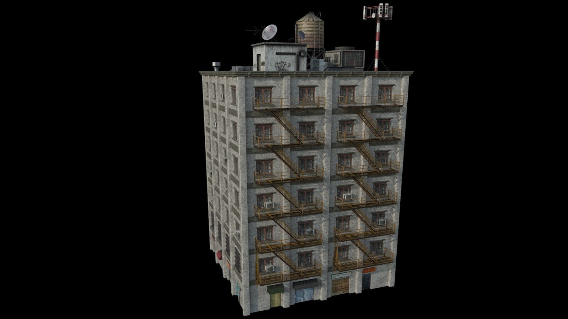 3D Modular Urban Buildings Pack model - TurboSquid 2130205