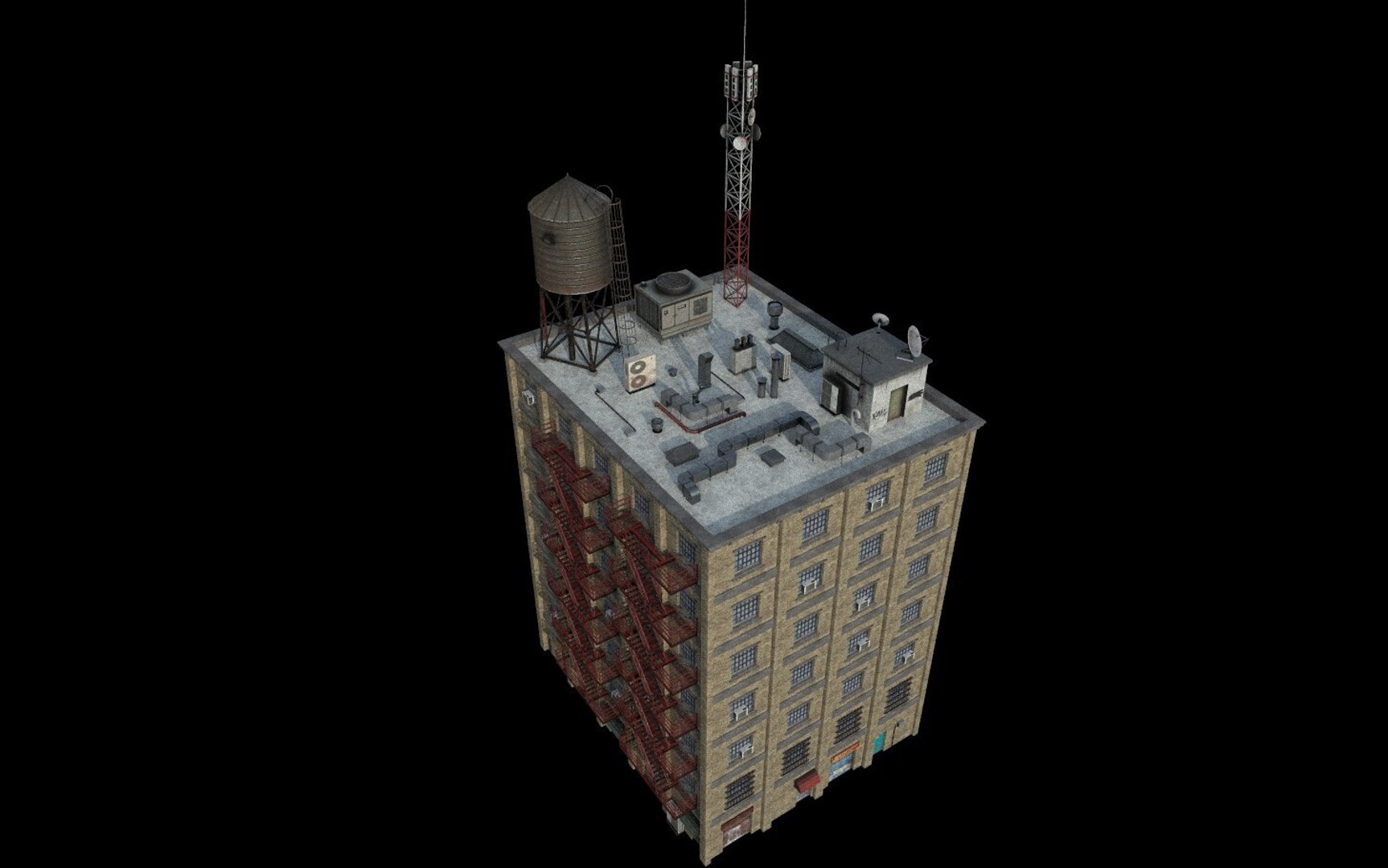 3D Modular Urban Buildings Pack model - TurboSquid 2130205