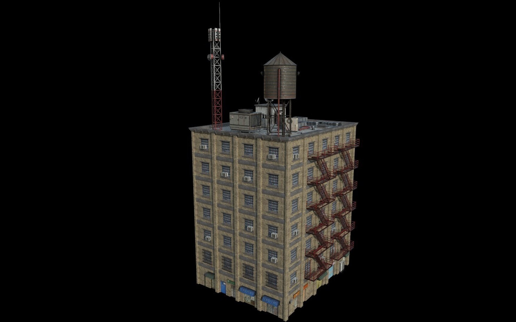 3D Modular Urban Buildings Pack model - TurboSquid 2130205