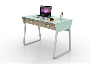 contemporary design computer desk 3d 3ds