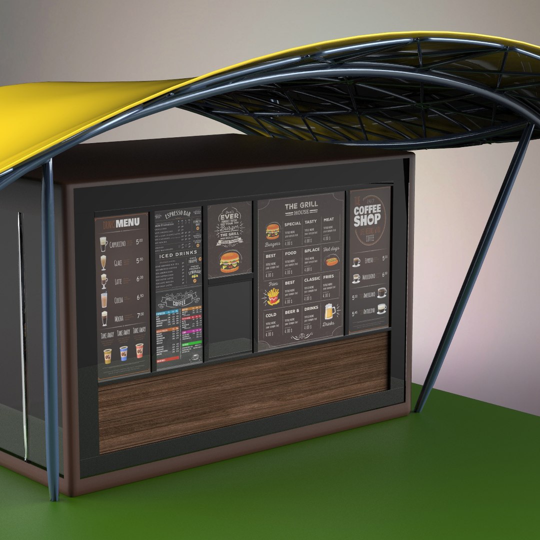 Coffee Shop Model - TurboSquid 1710518