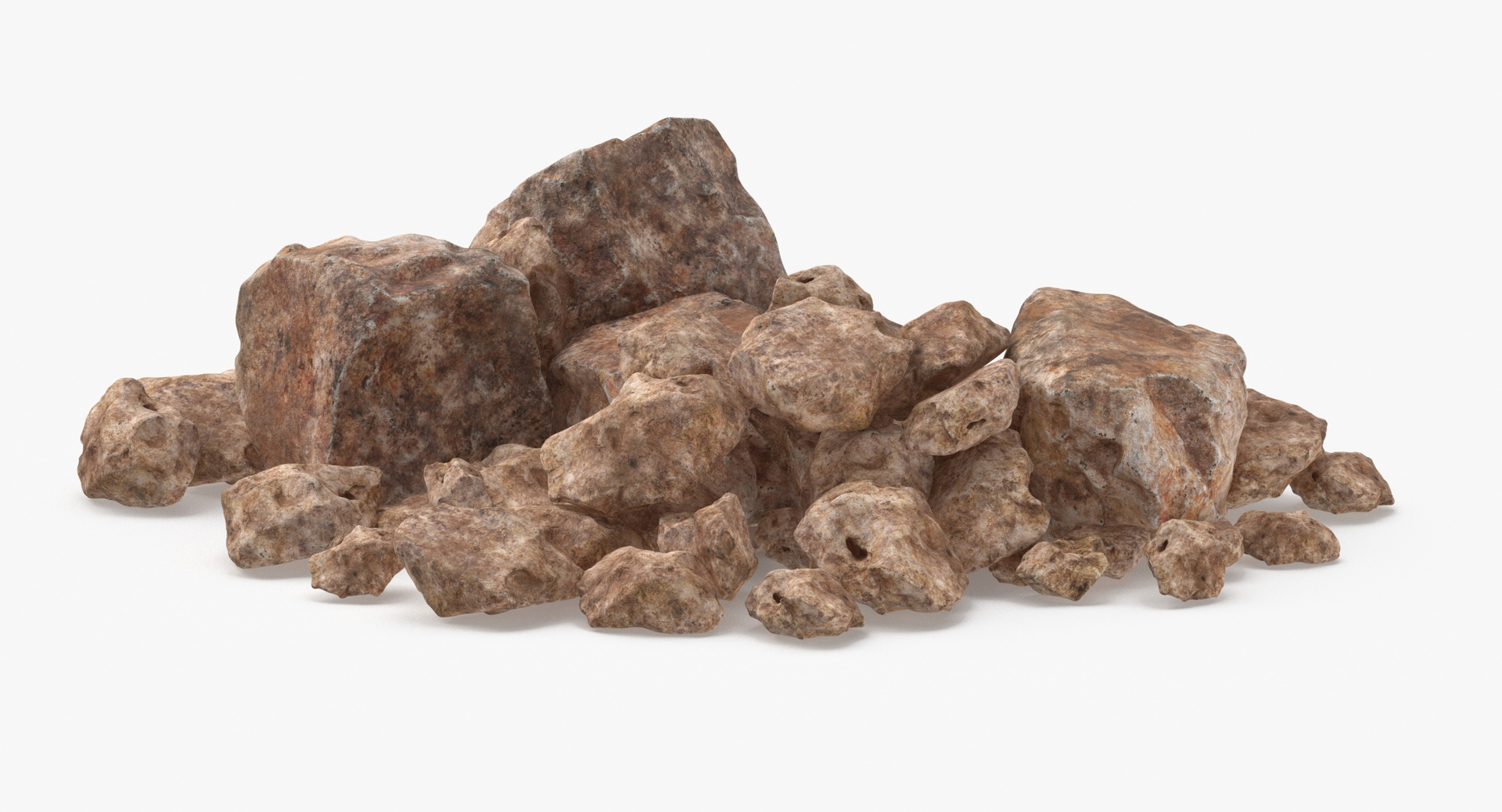 Fallen Rocks 01 Pile 3D - TurboSquid 1869687